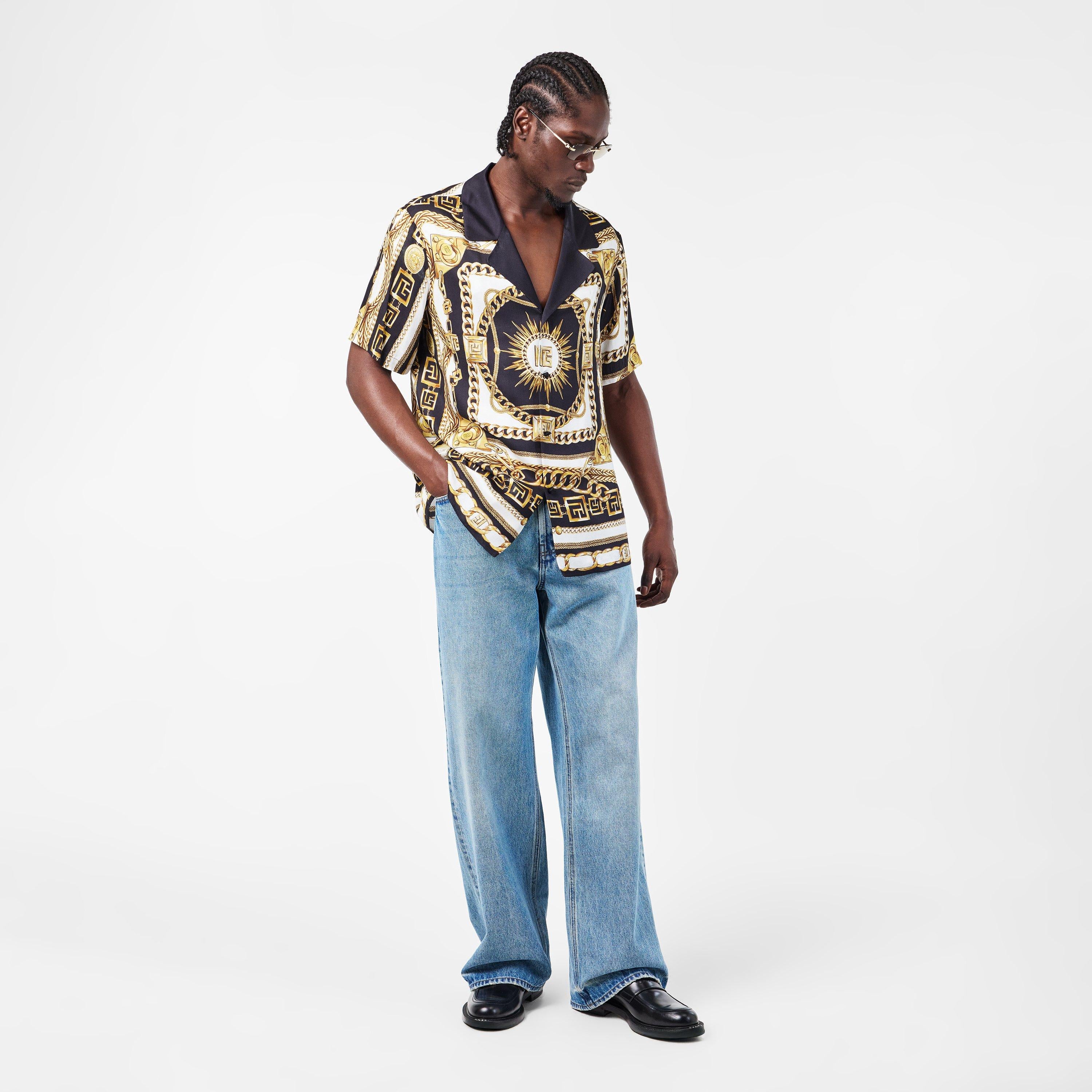 Patterned Short Sleeve Shirt