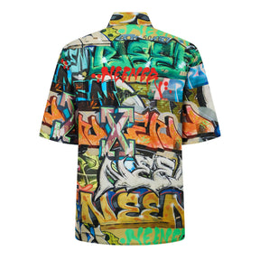 Men's Neen Allover O Shirt, Graffiti Design