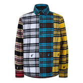 Men's Colour Block Flannel Shirt