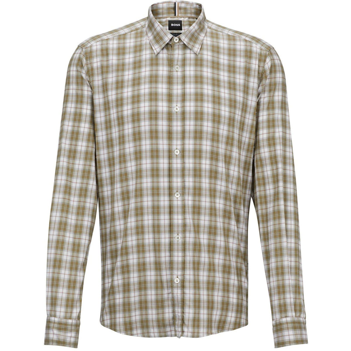 Men's S-Liam-Kent-C1-233 Plain Long-Sleeve Shirt