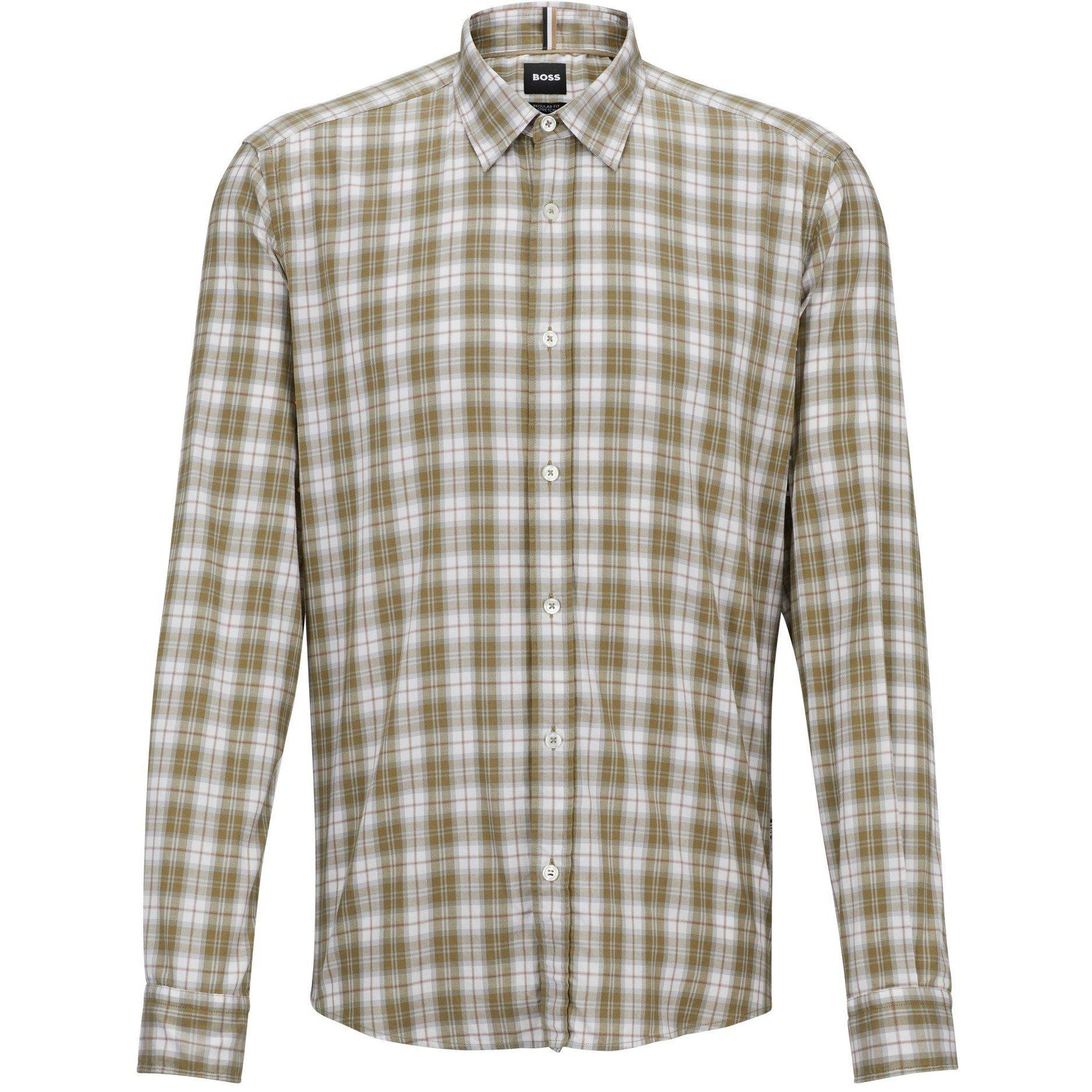 Men's S-Liam-Kent-C1-233 Plain Long-Sleeve Shirt