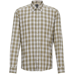 Men's S-Liam-Kent-C1-233 Plain Long-Sleeve Shirt