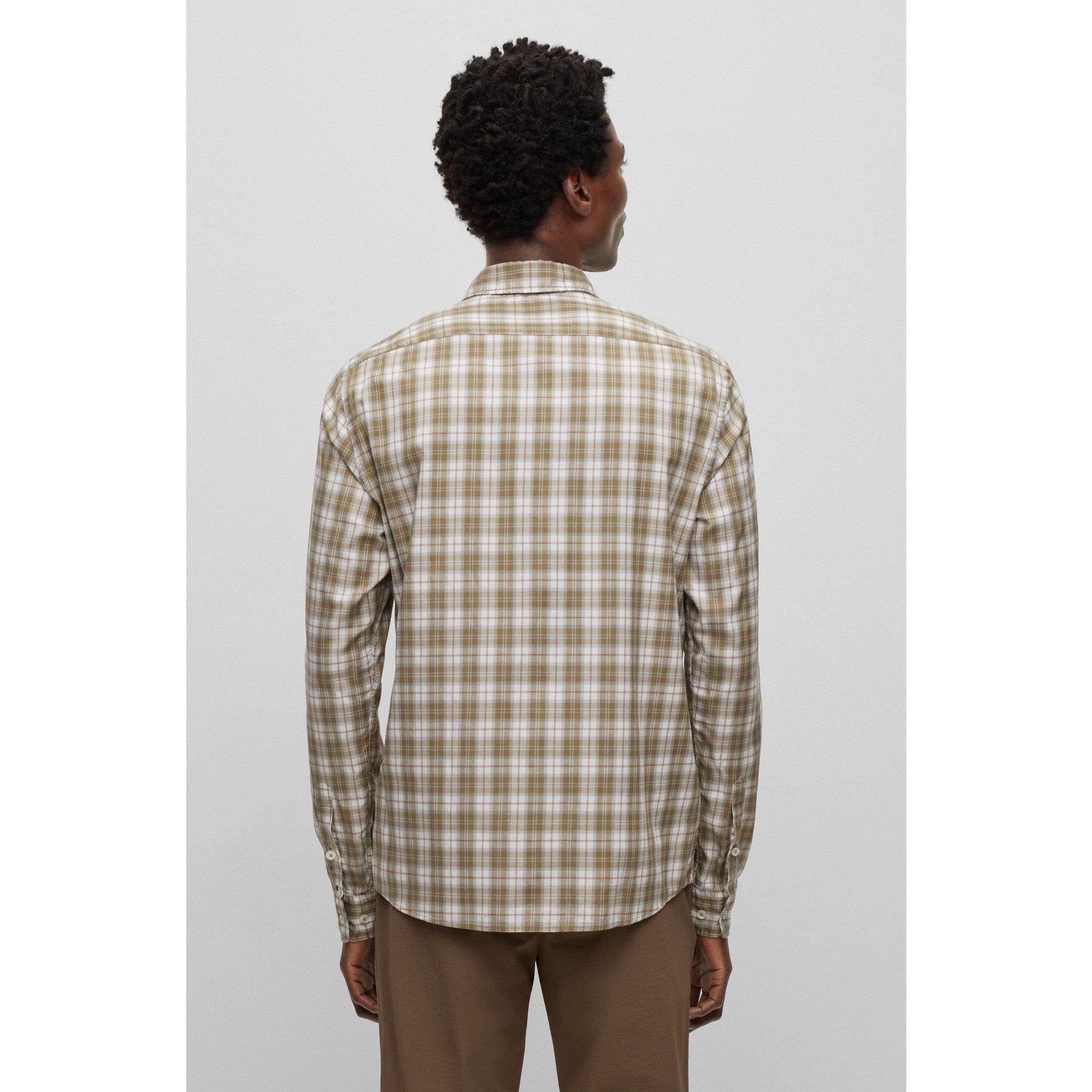 Men's S-Liam-Kent-C1-233 Plain Long-Sleeve Shirt