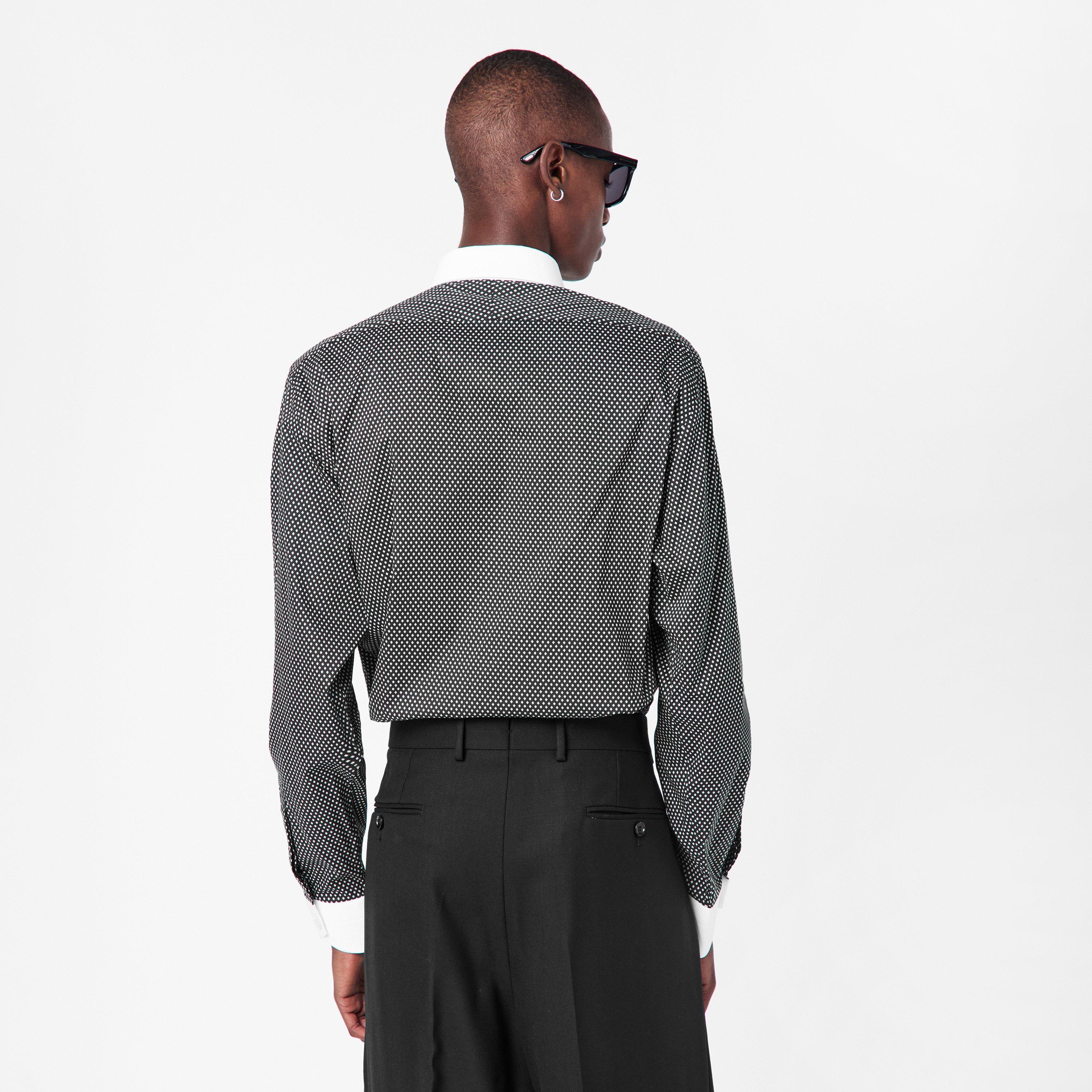 Diamond Long Sleeve Patterned Shirt