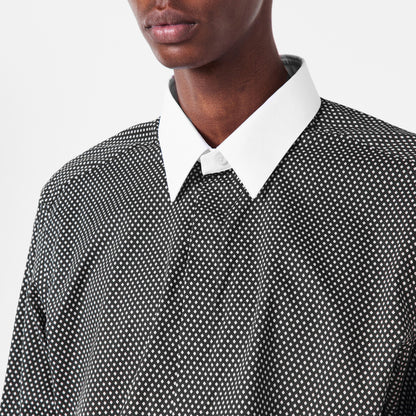 Diamond Long Sleeve Patterned Shirt