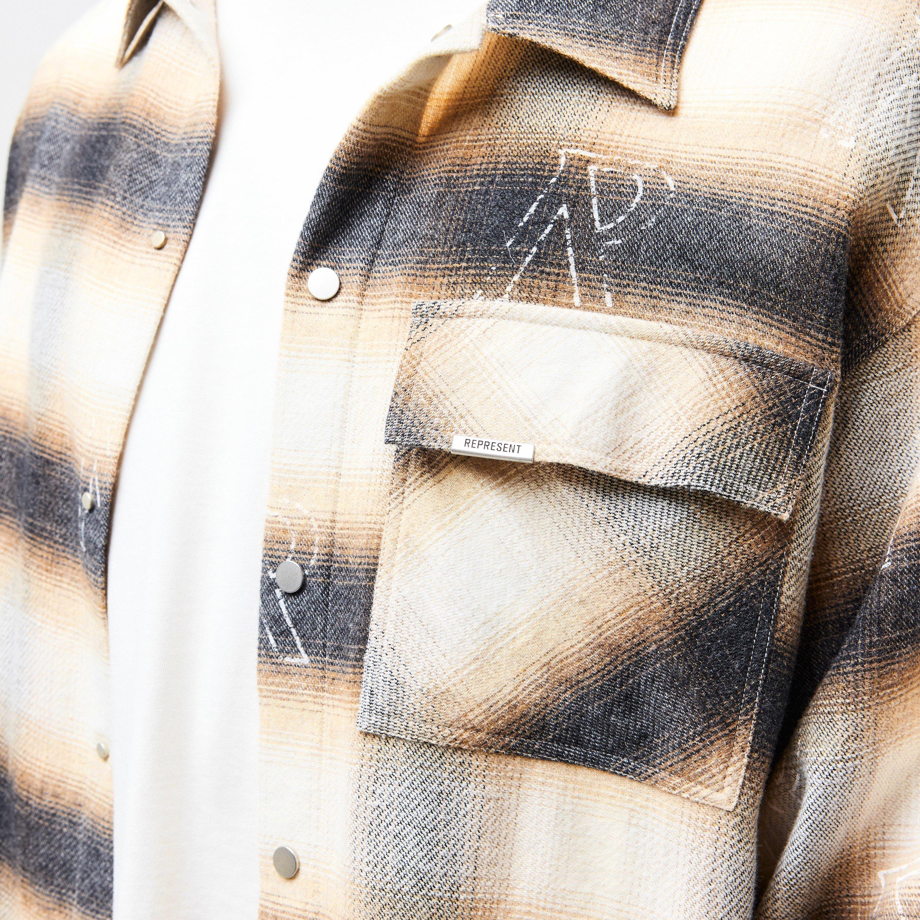 Long Sleeve Patterned Shirt