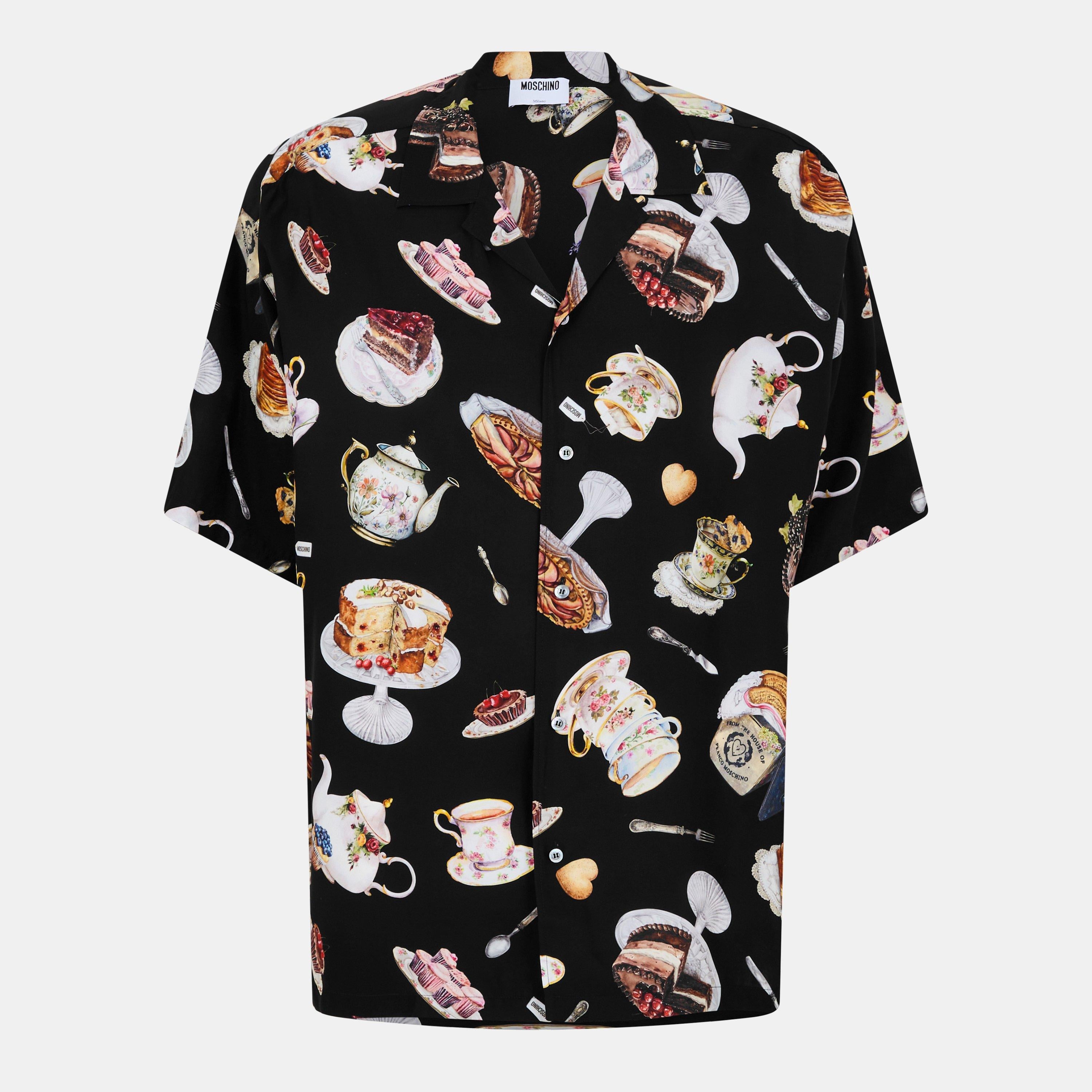Men's Short-Sleeve Patterned Shirt