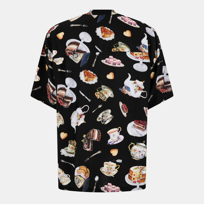 Men's Short-Sleeve Patterned Shirt