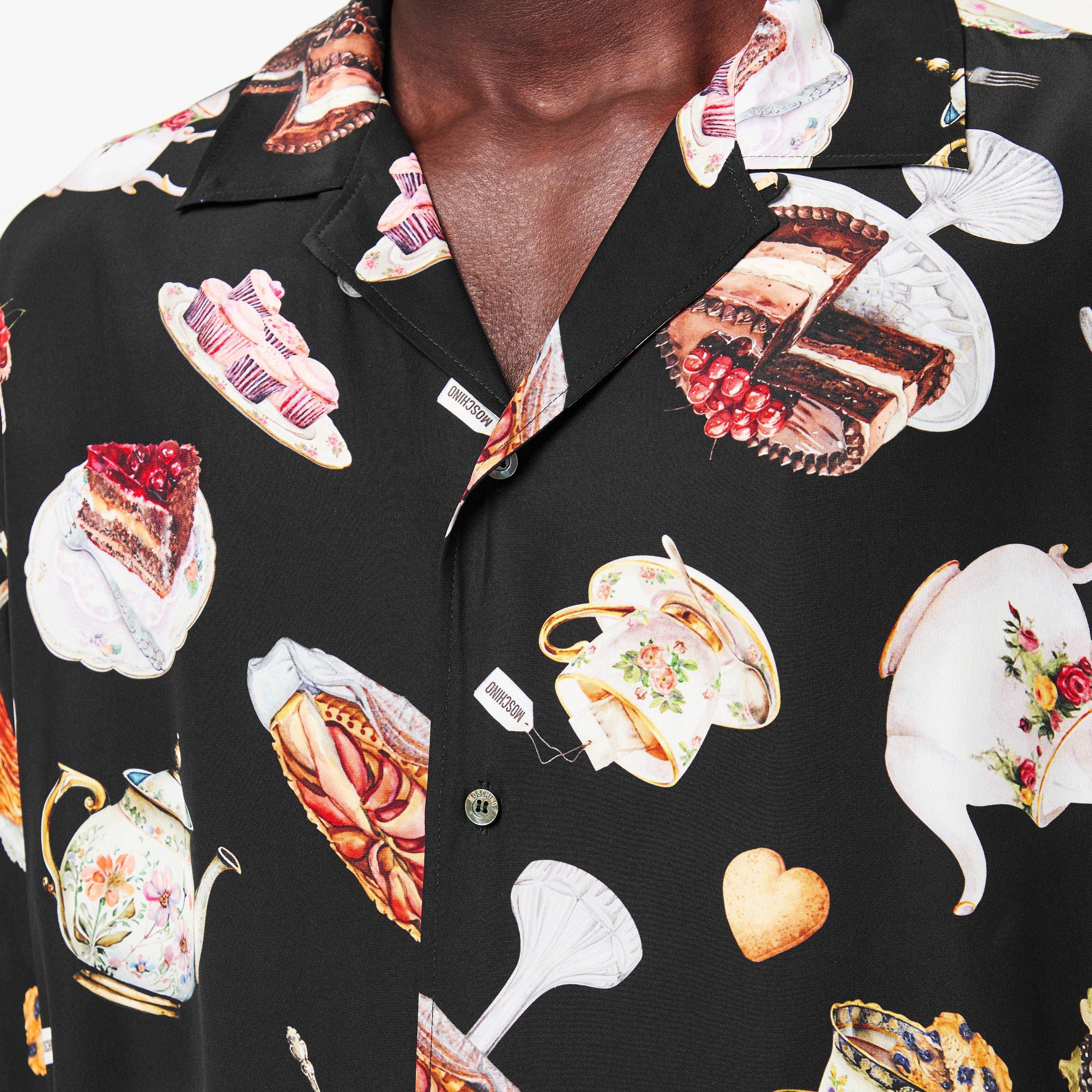 Men's Short-Sleeve Patterned Shirt