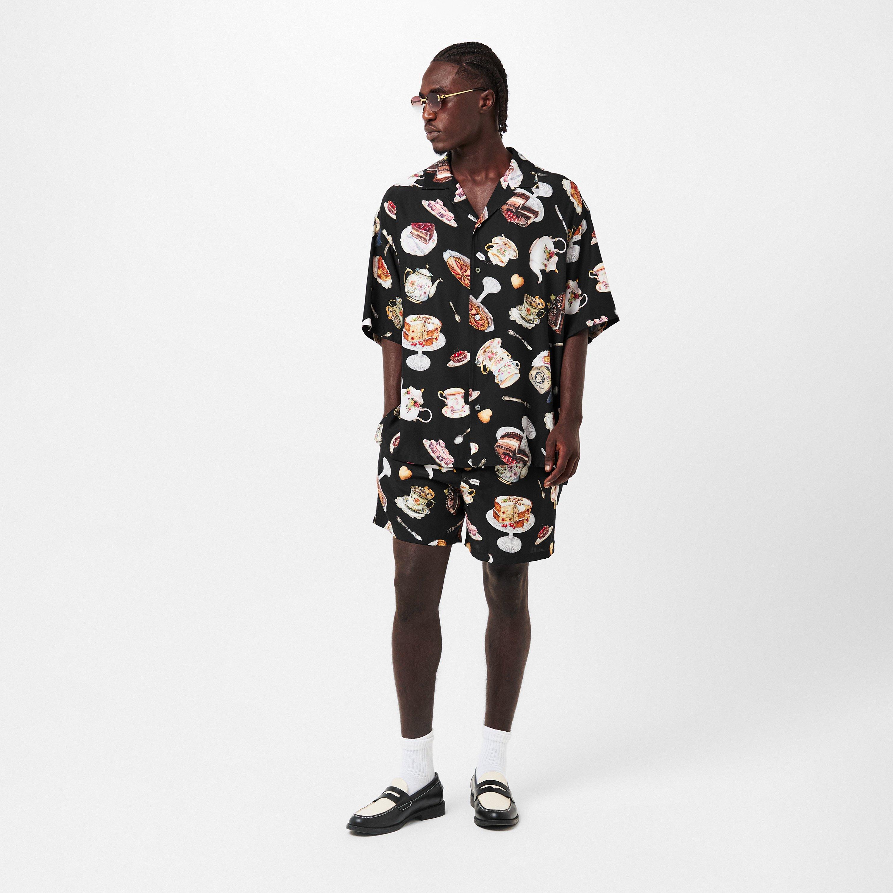 Short Sleeve Patterned Relaxed Fit Shirt