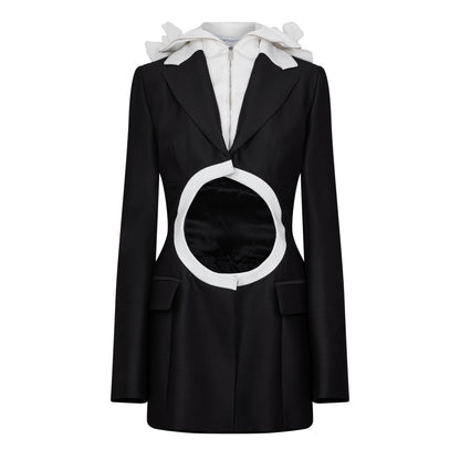 Suit Panelled Fitted Suit Jacket