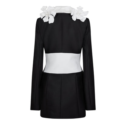 Suit Panelled Fitted Suit Jacket