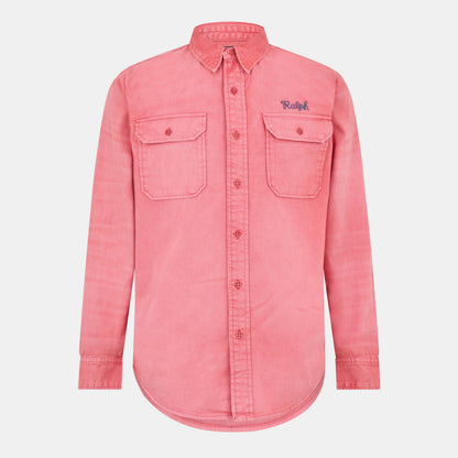 Men's Long-Sleeve Patterned Shirt
