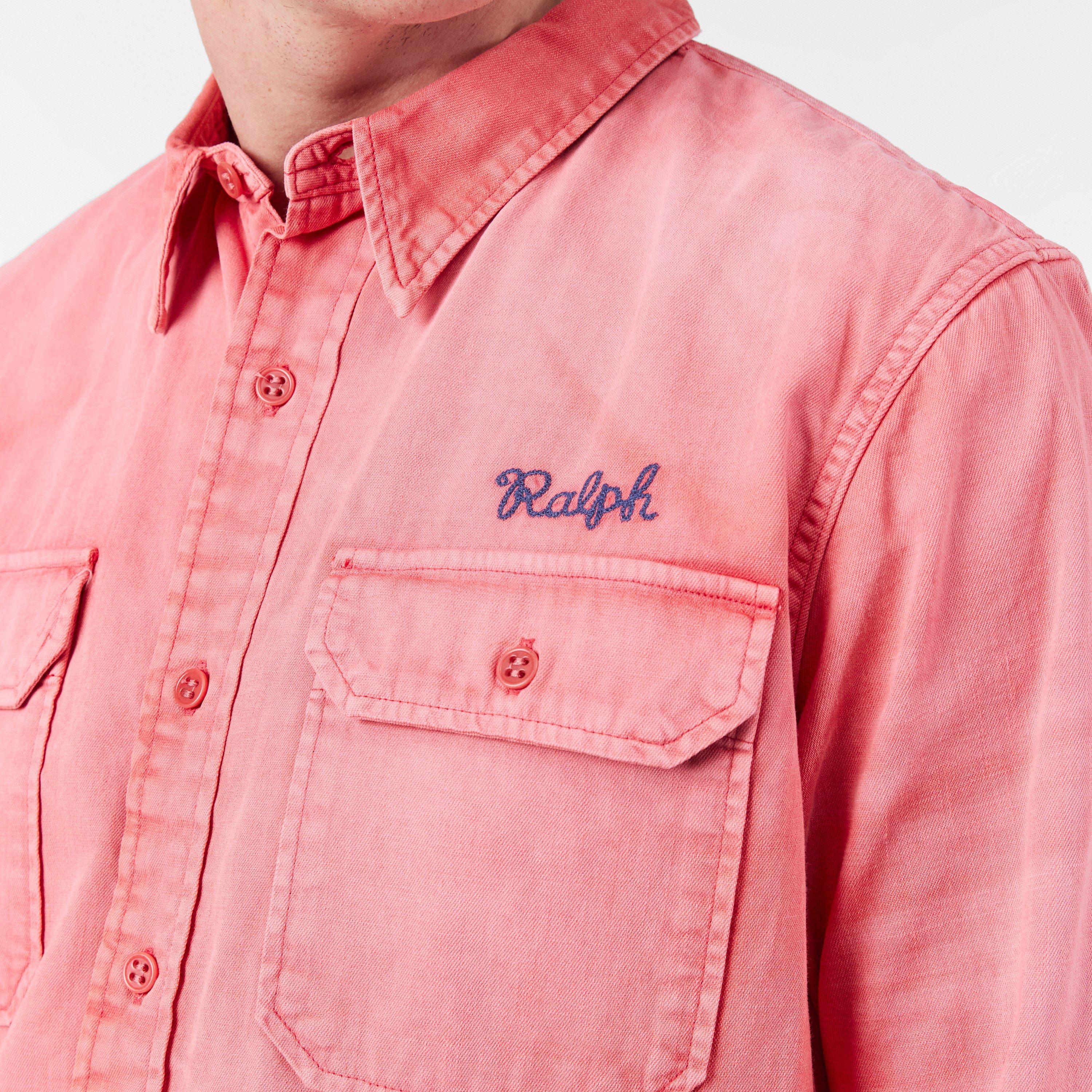 Men's Long-Sleeve Patterned Shirt