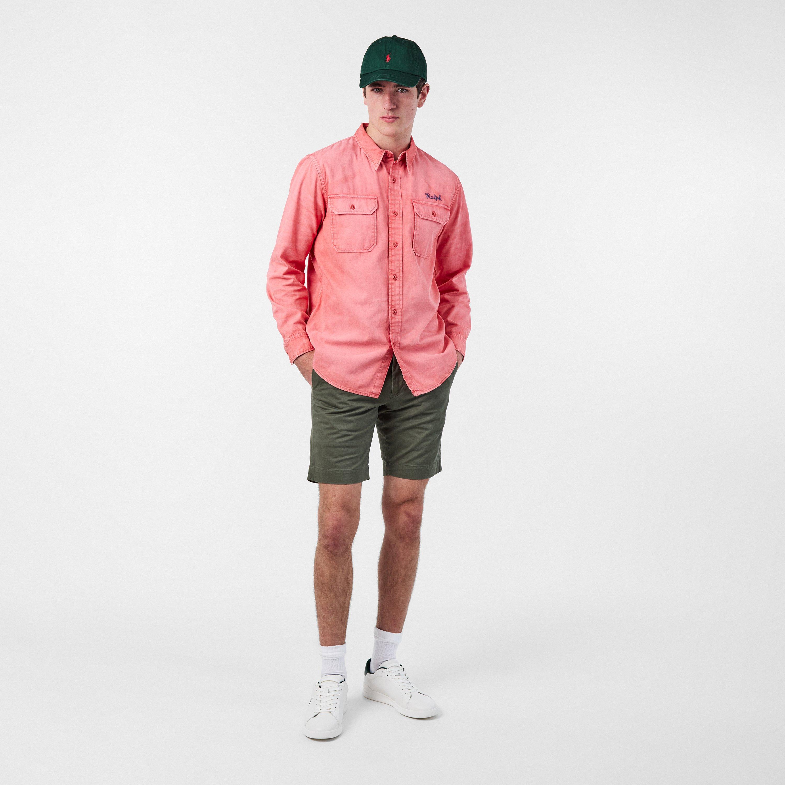 Men's Long-Sleeve Patterned Shirt