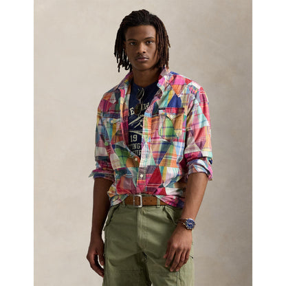 Madras Long Sleeve Tailored Fit Shirt