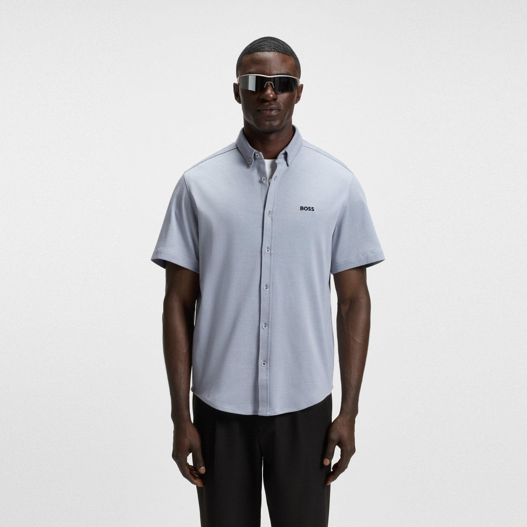 Men's HBG Motion S Plain Short-Sleeve Shirt