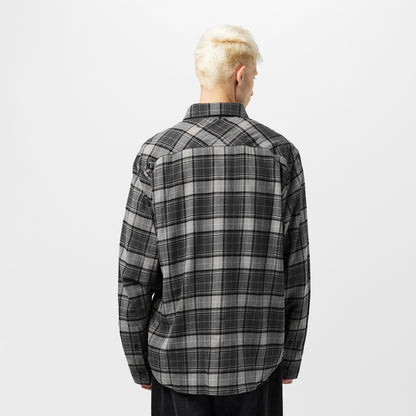 Spray Flannel Long Sleeve Patterned Shirt