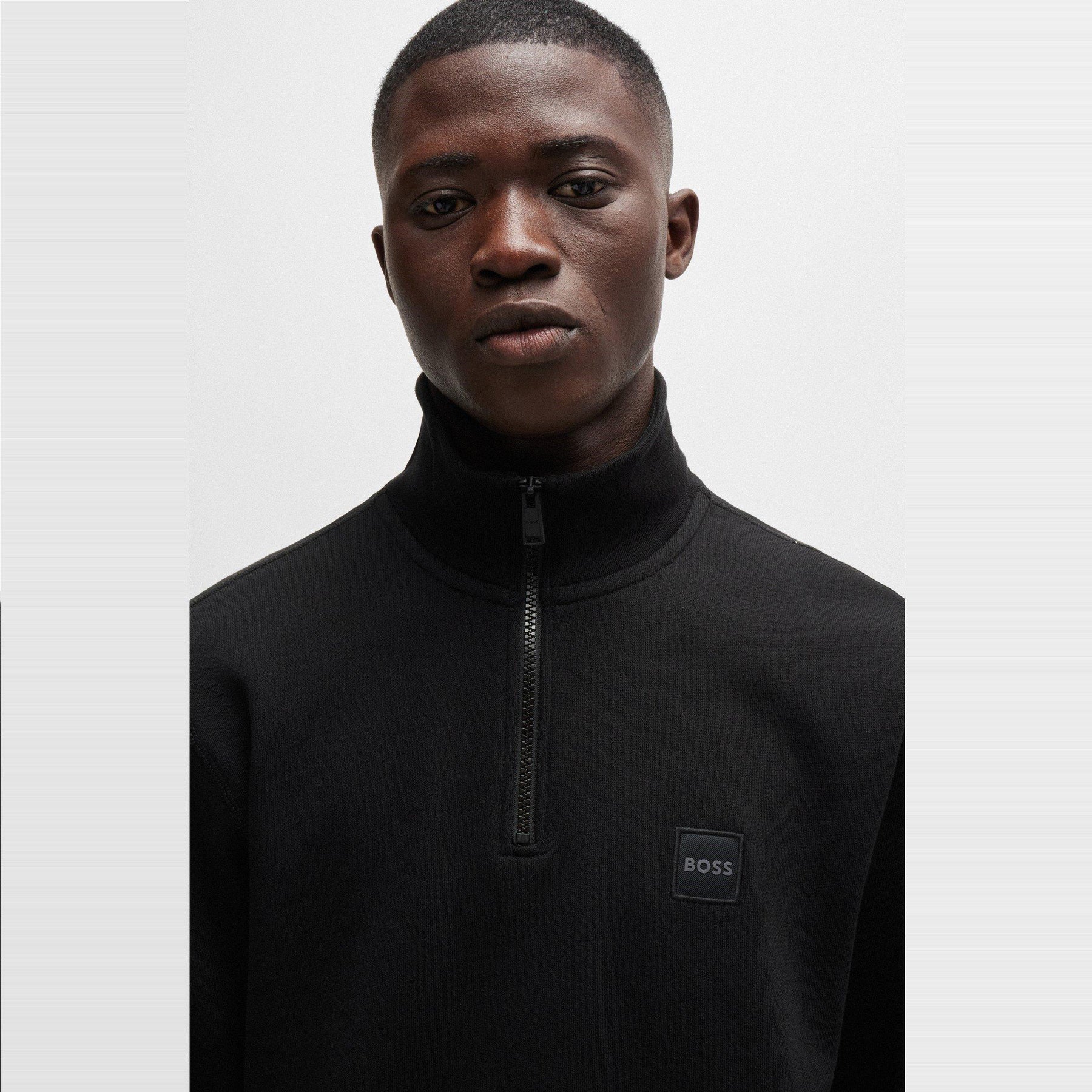 Men's Zetrust Zip-Neck Soft TerryclOver The Head Sweatshirt