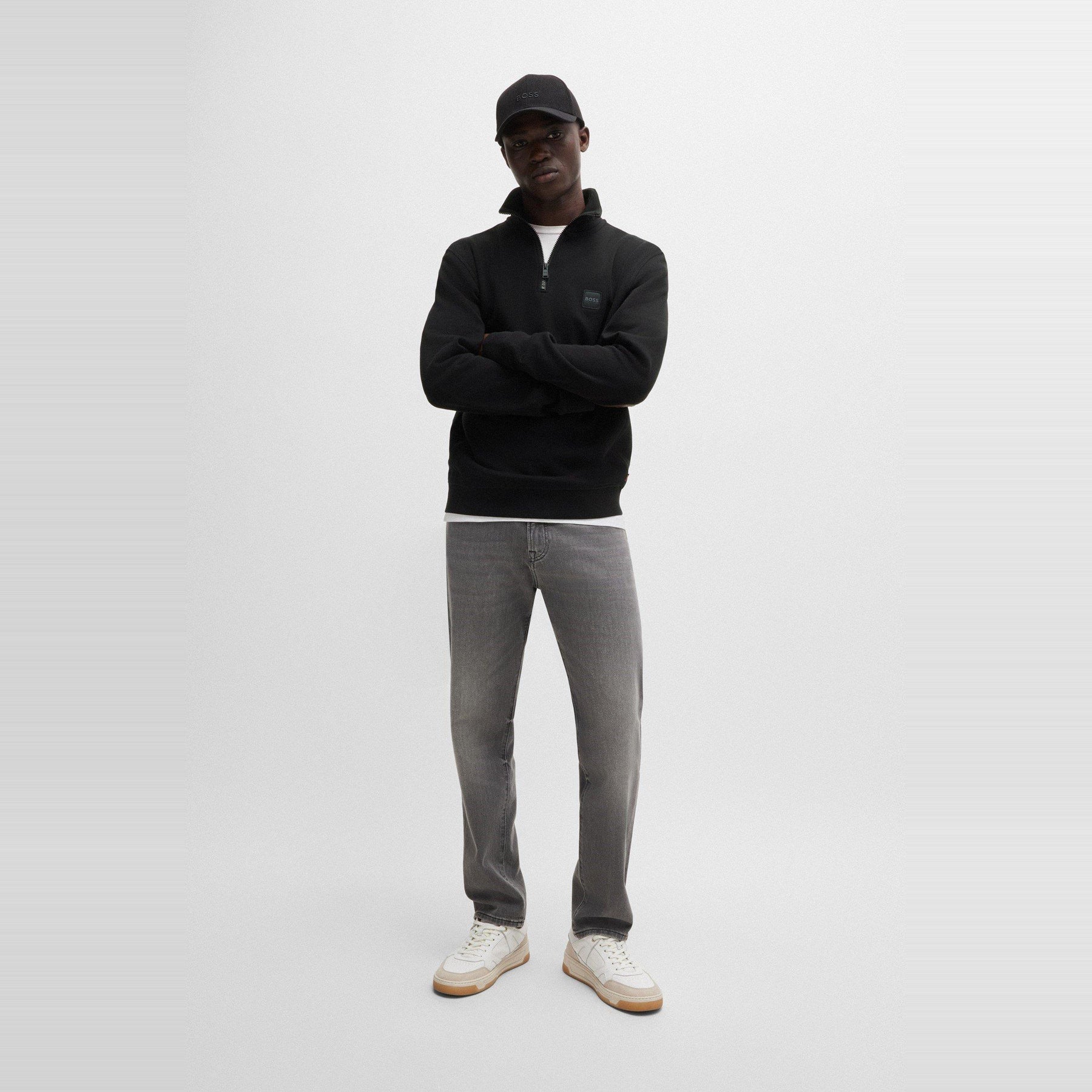 Men's Zetrust Zip-Neck Soft TerryclOver The Head Sweatshirt