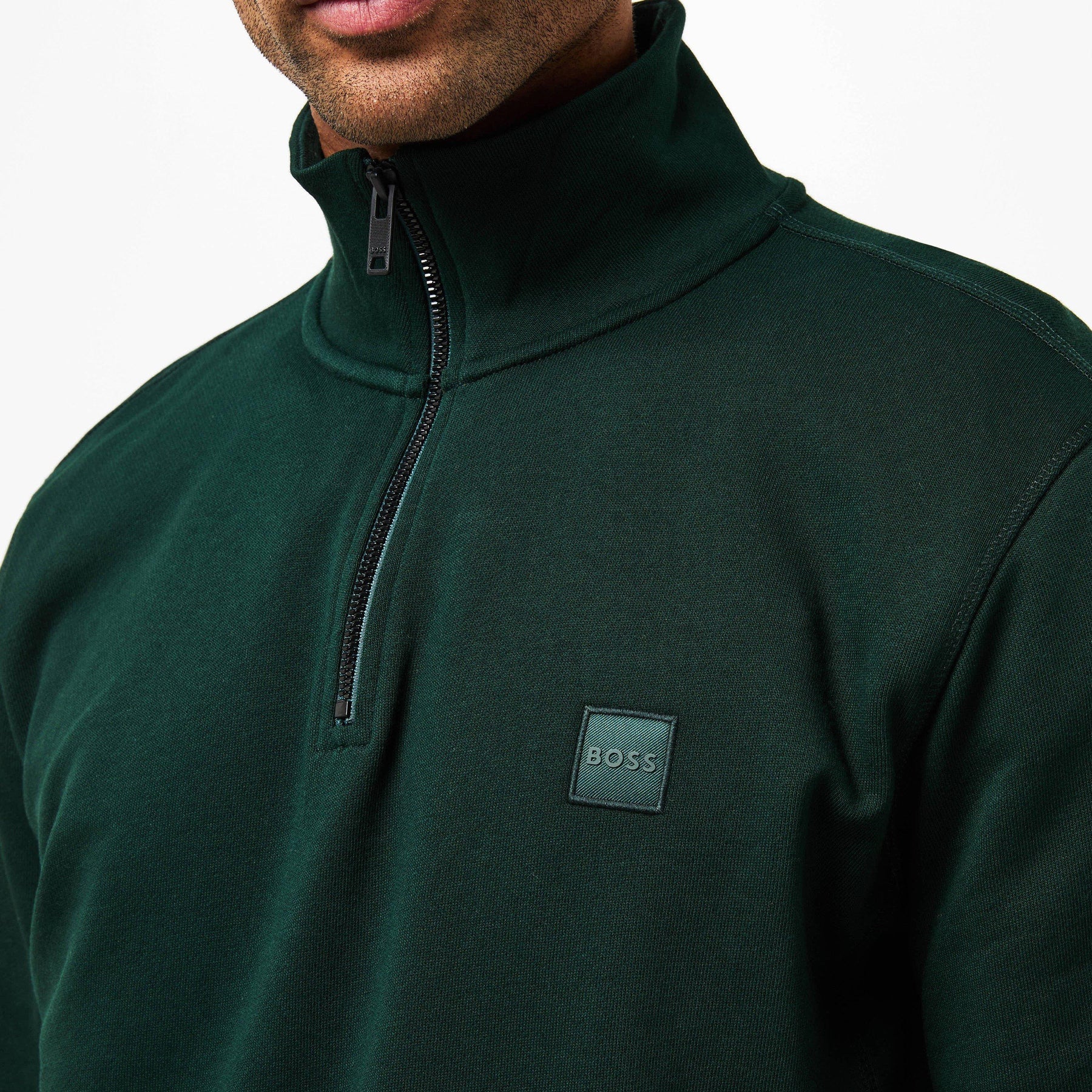 Men's Zetrust Zip-Neck Soft TerryclOver The Head Sweatshirt