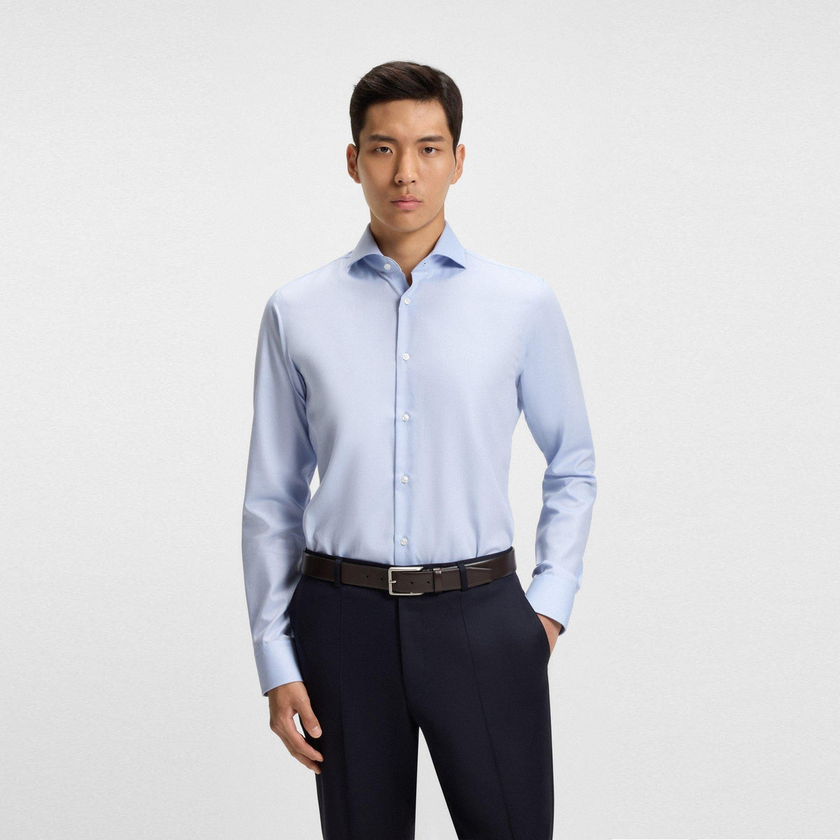 Men's HBB Hank Spr 253 Long-Sleeve Button-up Casual Shirt