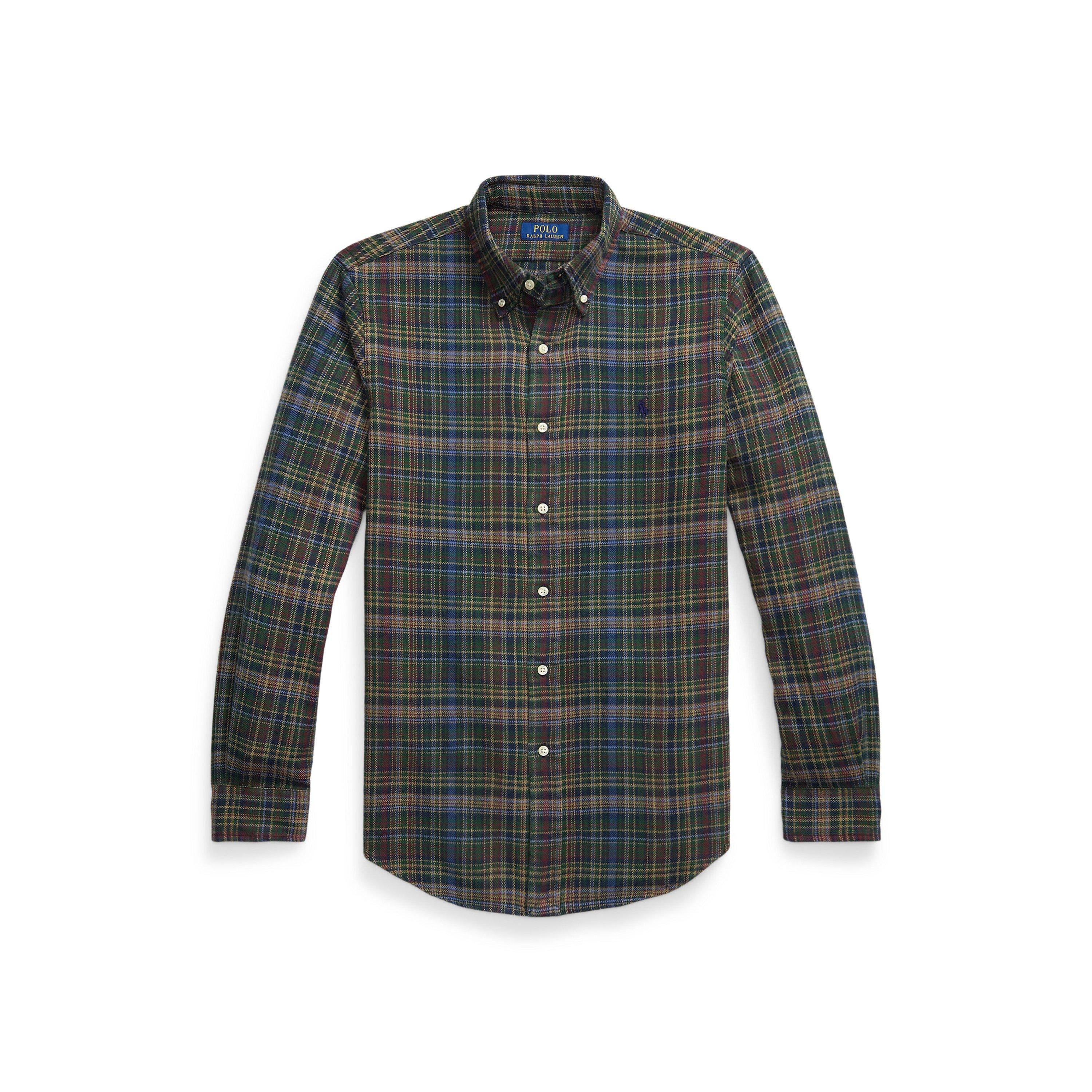 Long Sleeve Brushed Flannel Patterned Shirt