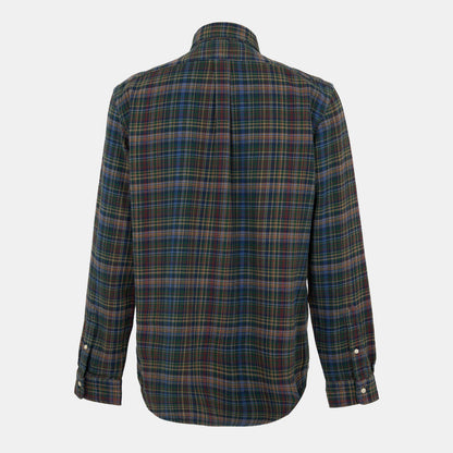 Men's Brushed Flannel Long-Sleeve Patterned Shirt