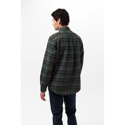 Men's Brushed Flannel Long-Sleeve Patterned Shirt
