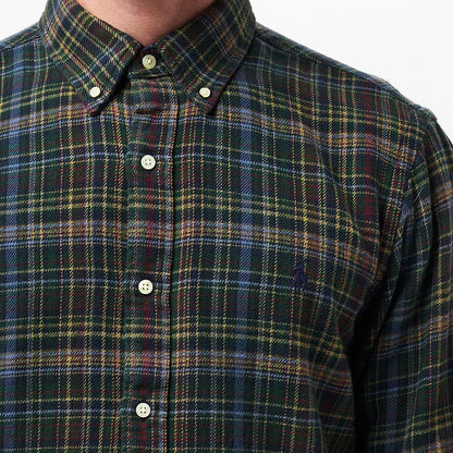 Men's Brushed Flannel Long-Sleeve Patterned Shirt