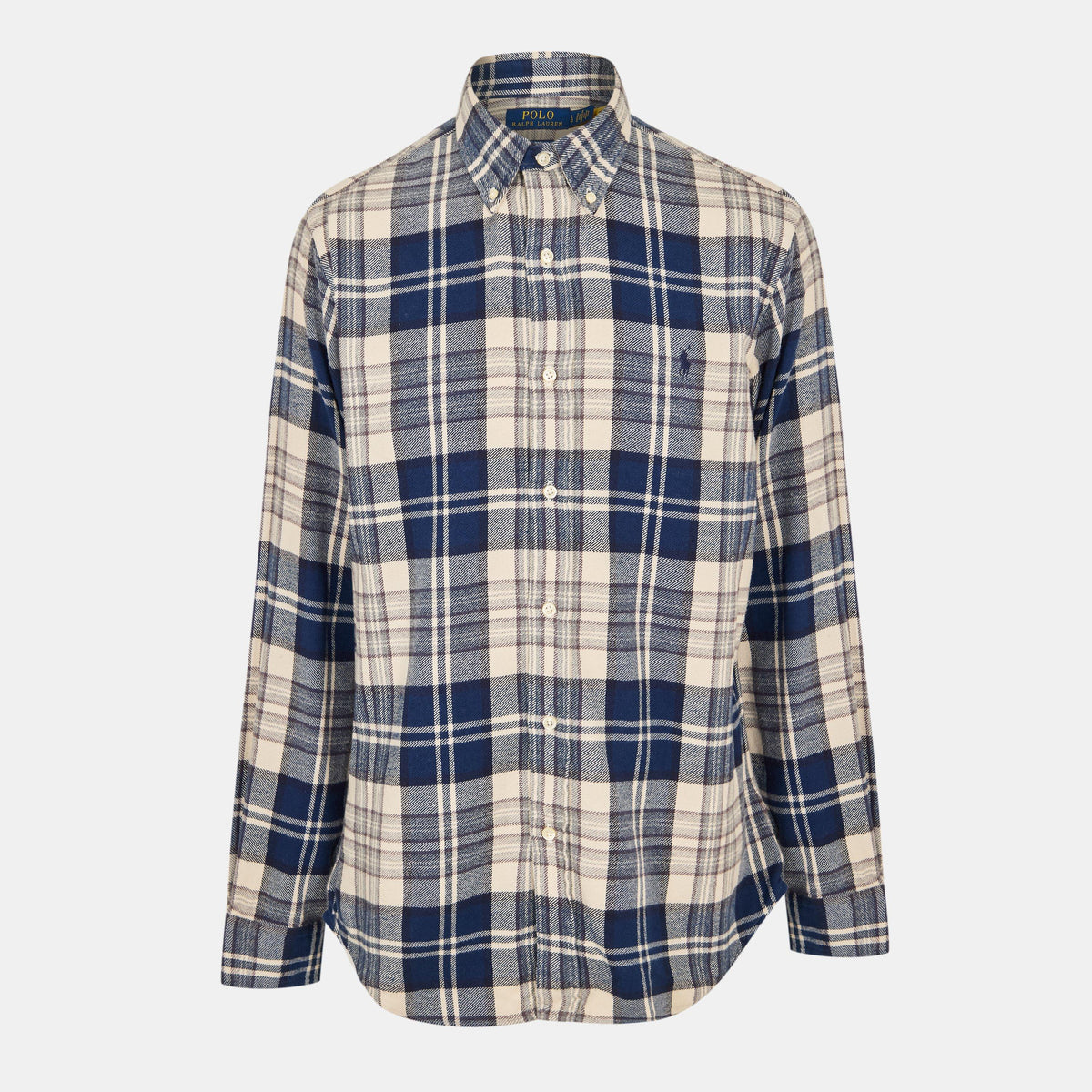 Men's Brushed Flannel Long-Sleeve Patterned Shirt