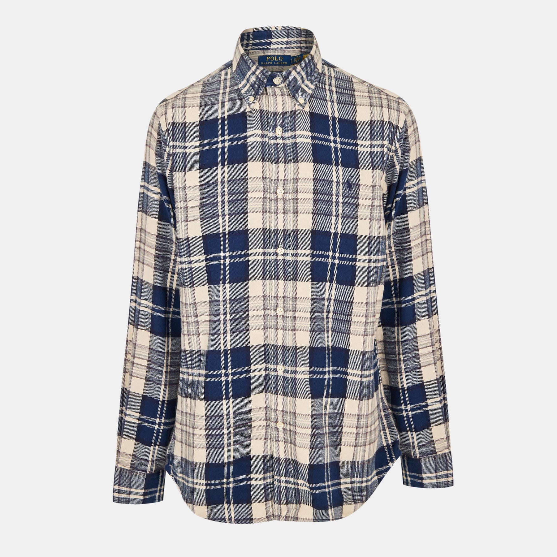 Men's Brushed Flannel Long-Sleeve Patterned Shirt