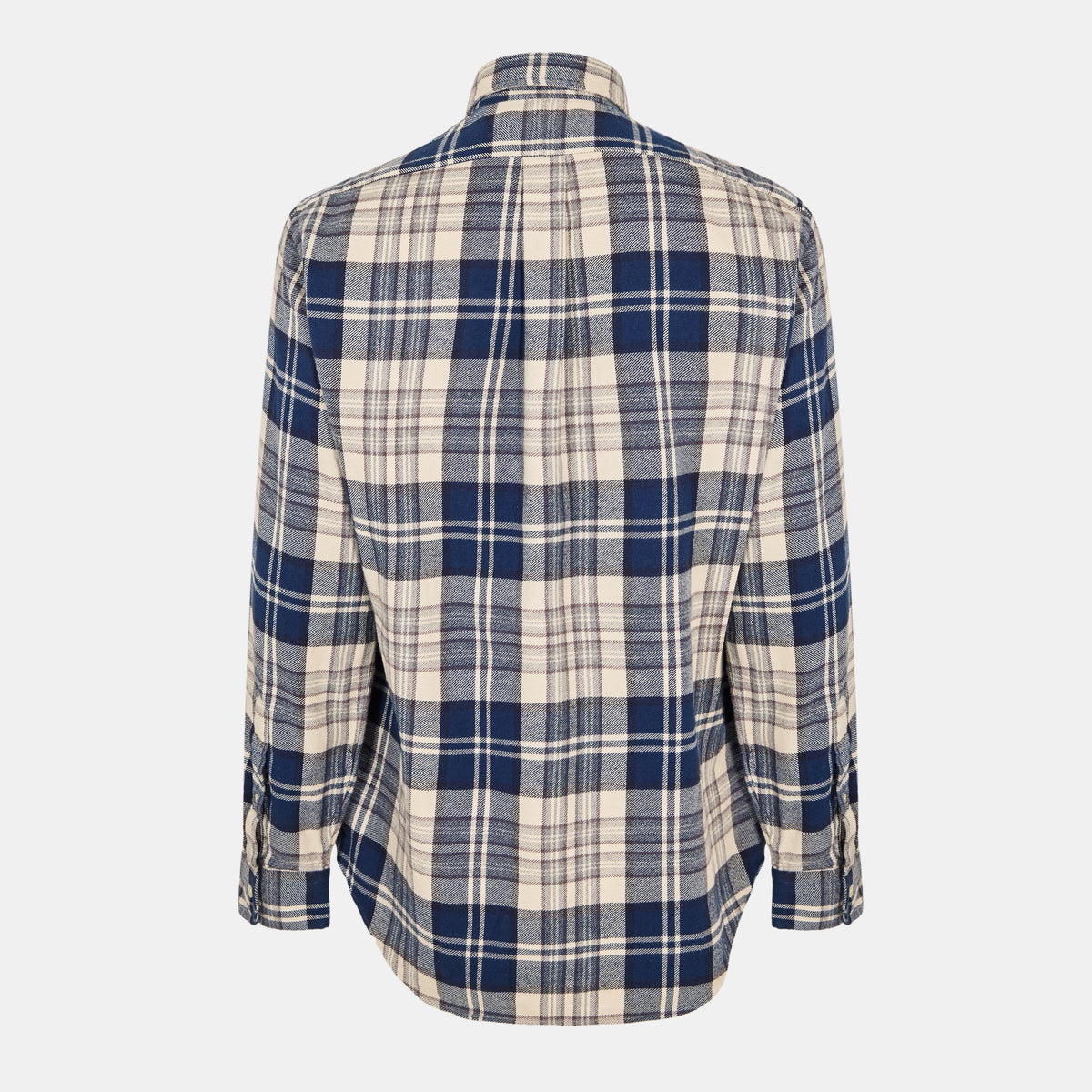 Men's Brushed Flannel Long-Sleeve Patterned Shirt