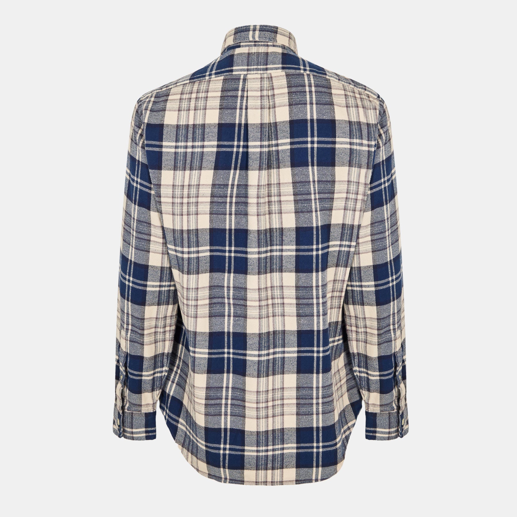 Men's Brushed Flannel Long-Sleeve Patterned Shirt