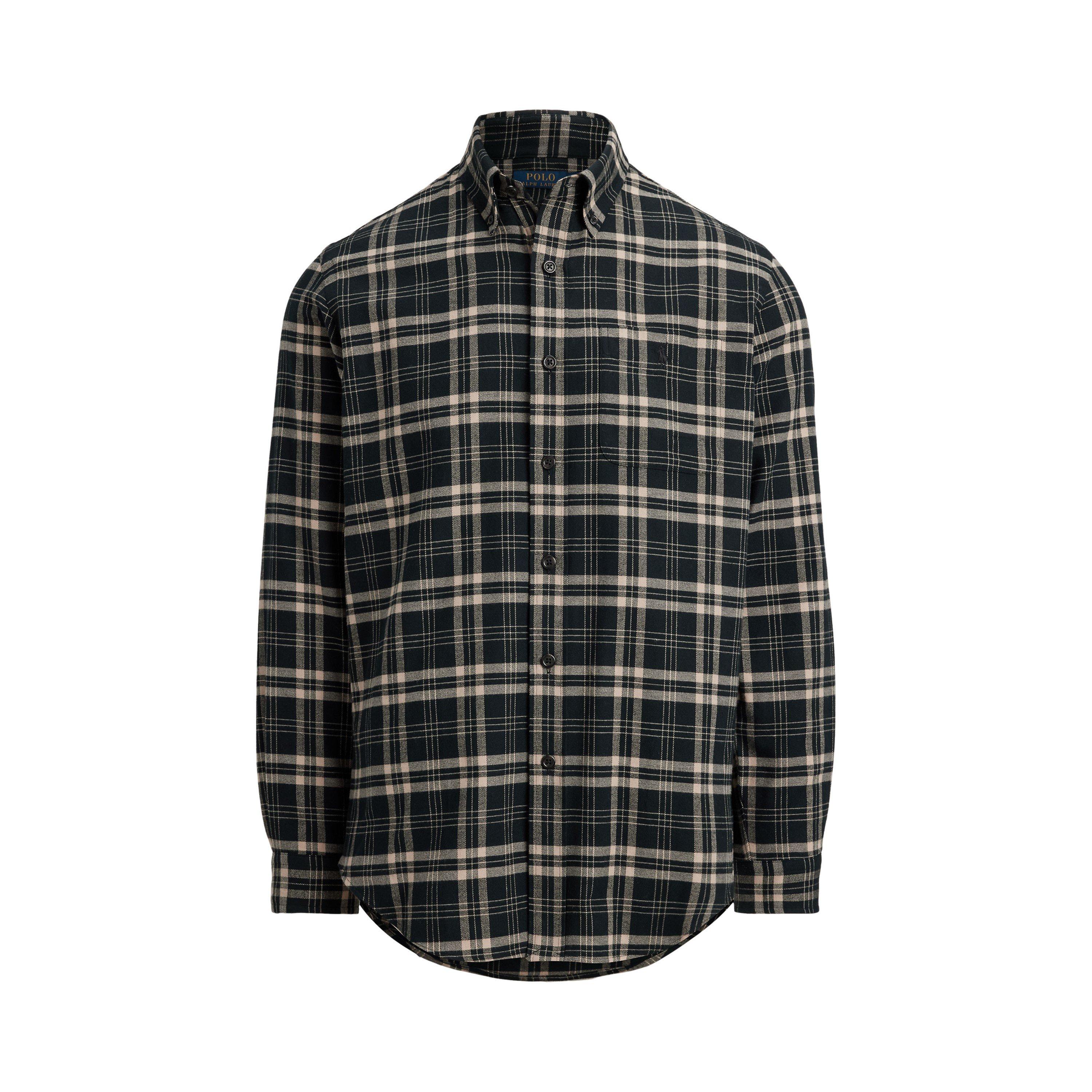 Brushed Check Flannel Long Sleeve Shirt