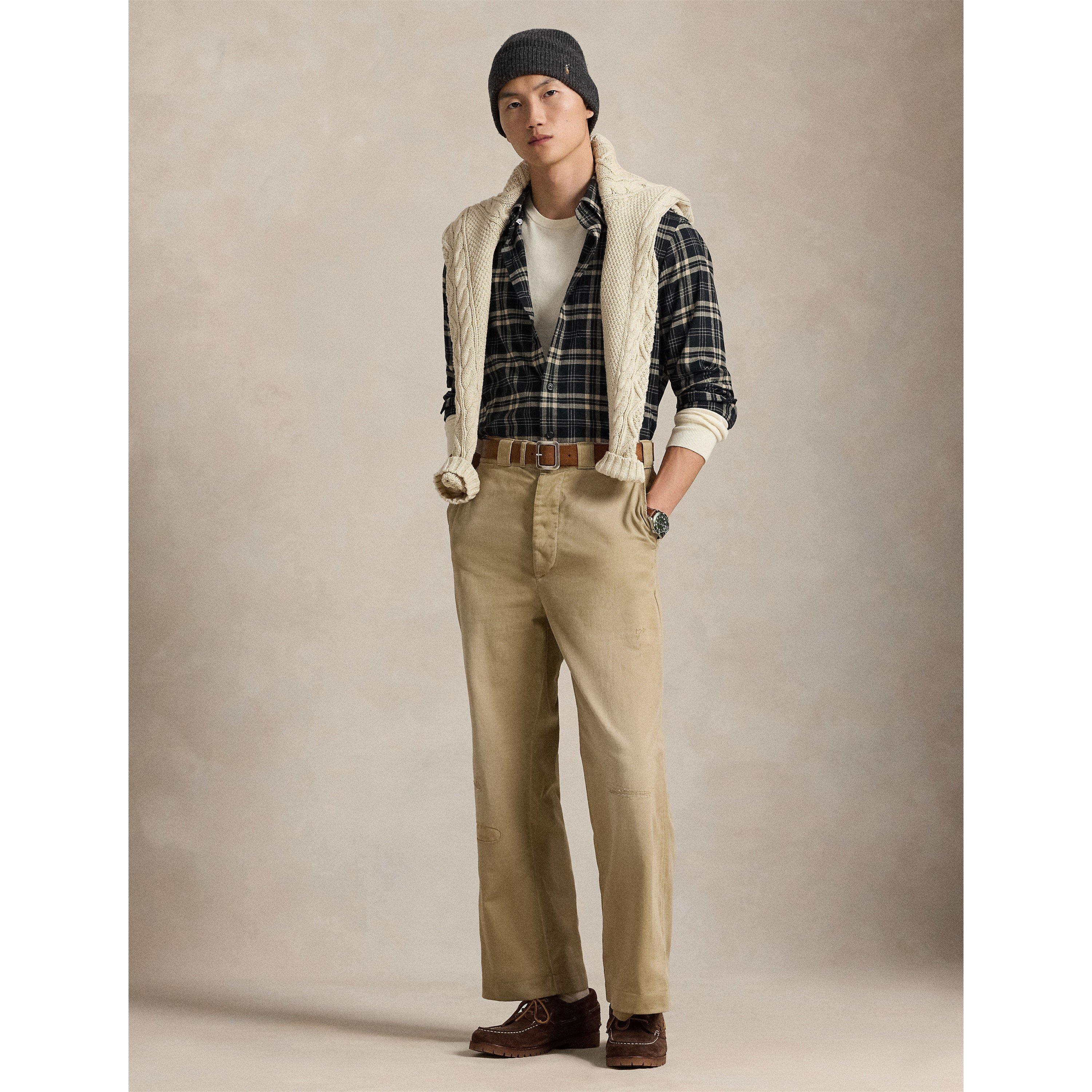 Brushed Check Flannel Long Sleeve Shirt