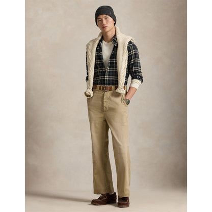 Brushed Check Flannel Long Sleeve Shirt