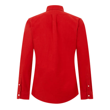 Brushed Oxford Long Sleeve Plain Shirt