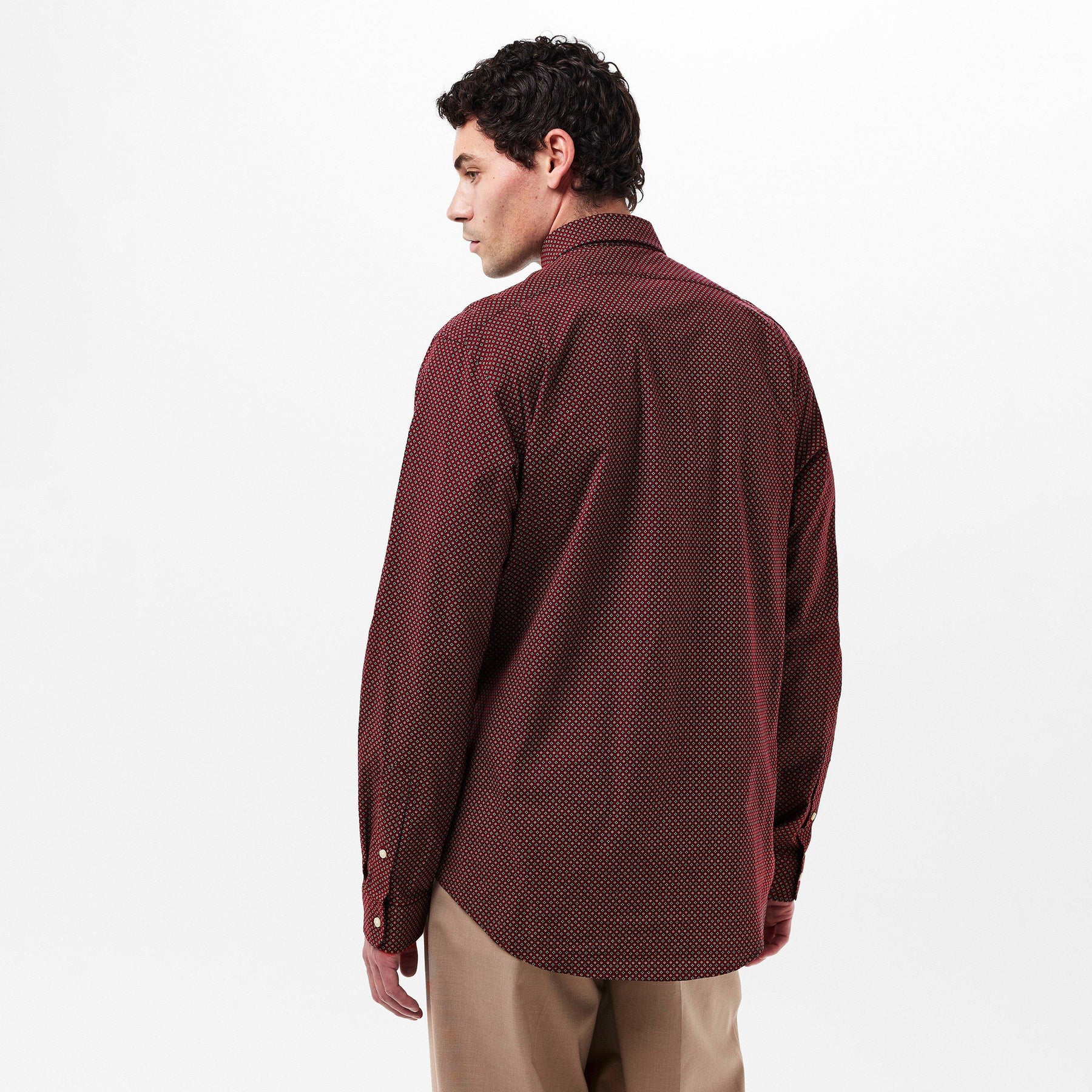 Men's Long-Sleeve Plain Shirt