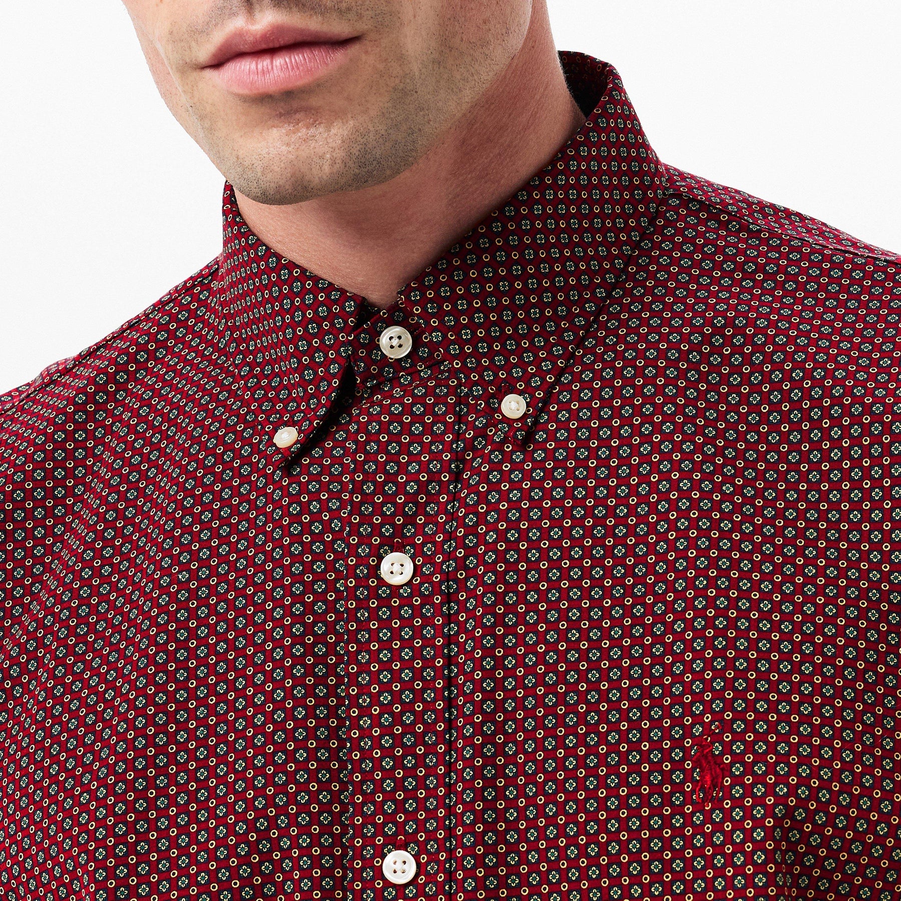 Men's Long-Sleeve Plain Shirt