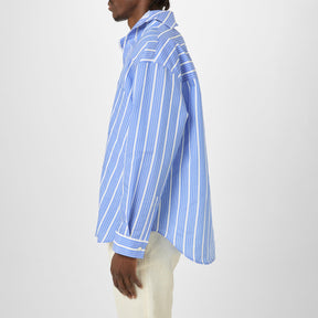 La Striped Asymmetric Shirt
