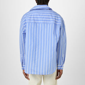 La Striped Asymmetric Shirt