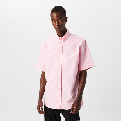 Men's Monogram Short-Sleeve Plain Shirt