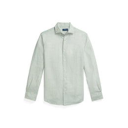 Custom Fit Mallet-Print Linen Shirt