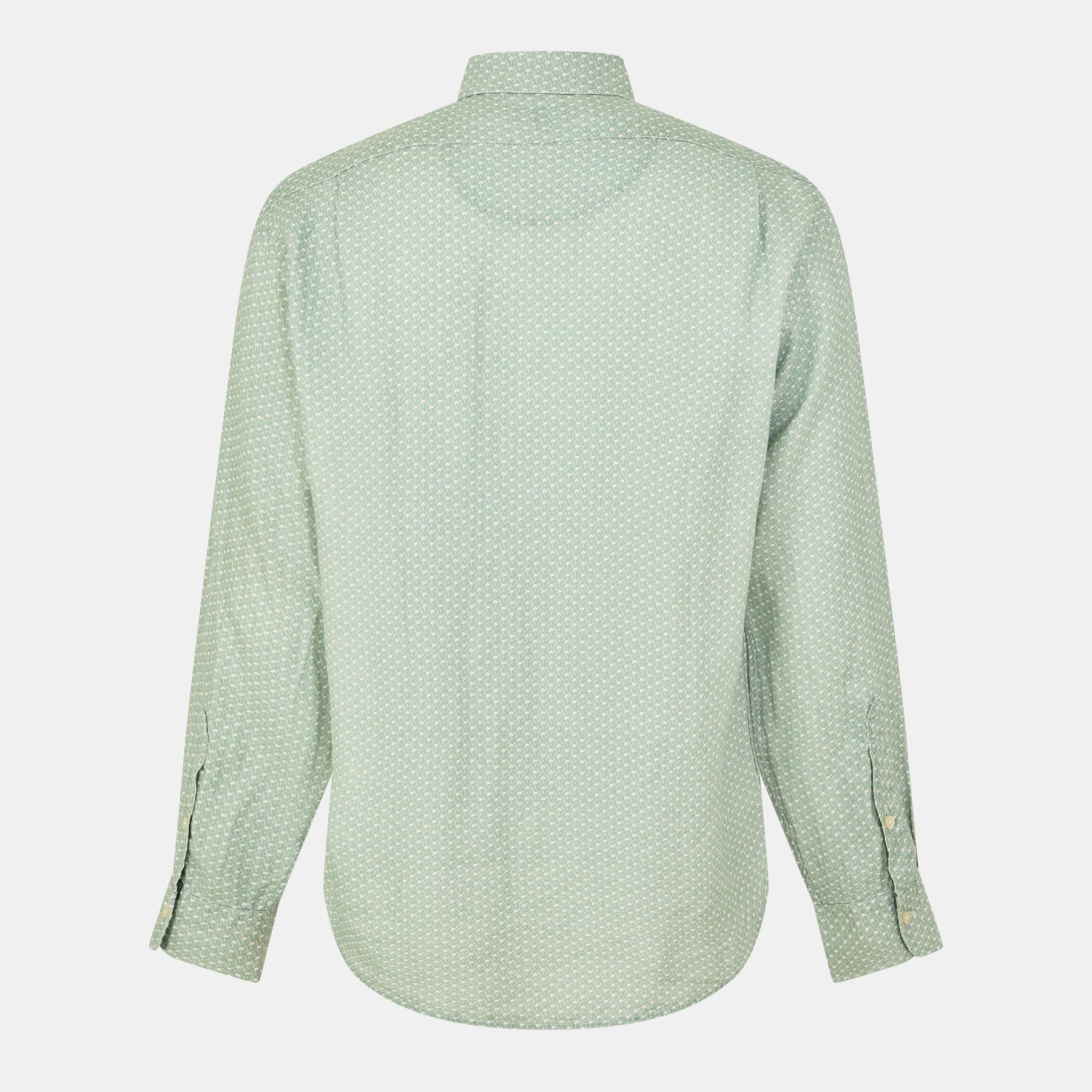 Custom Fit Mallet-Print Linen Shirt