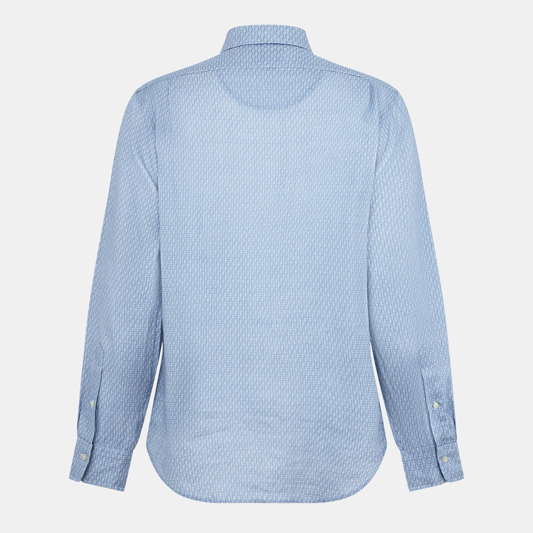 Custom Fit Mallet-Print Linen Shirt