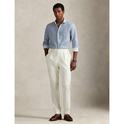 Custom Fit Mallet-Print Linen Shirt