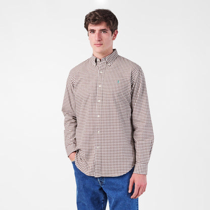 Men's Ox Lined Long-Sleeve Patterned Shirt