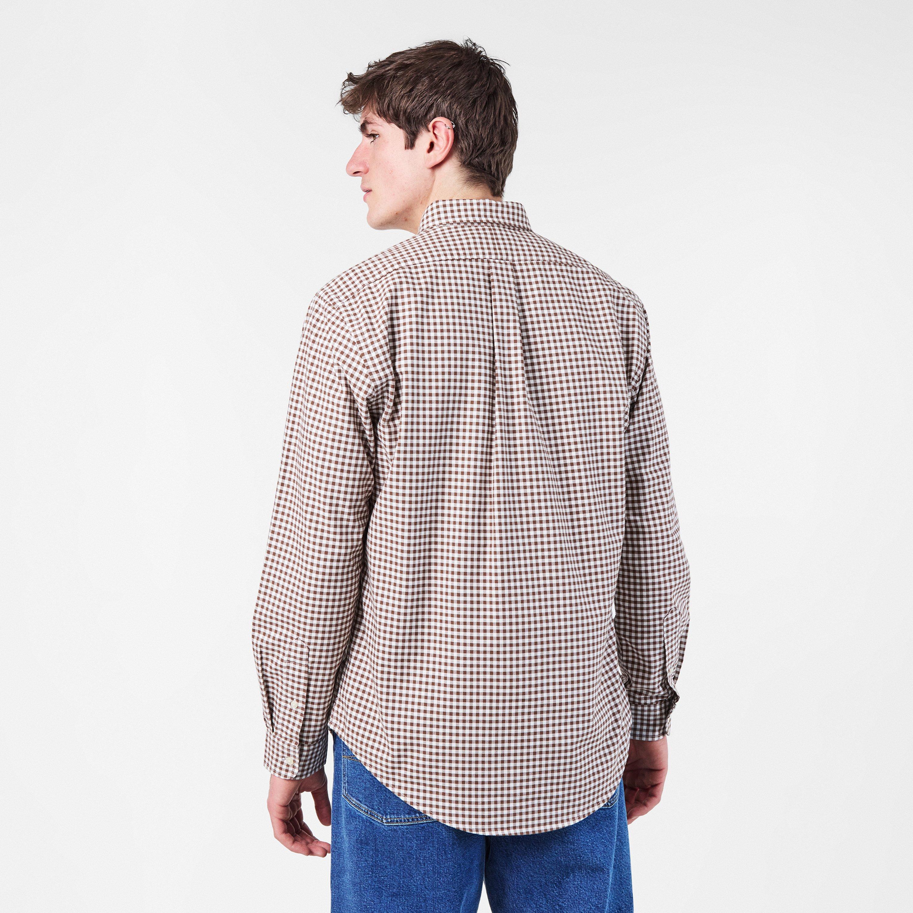 Men's Ox Lined Long-Sleeve Patterned Shirt