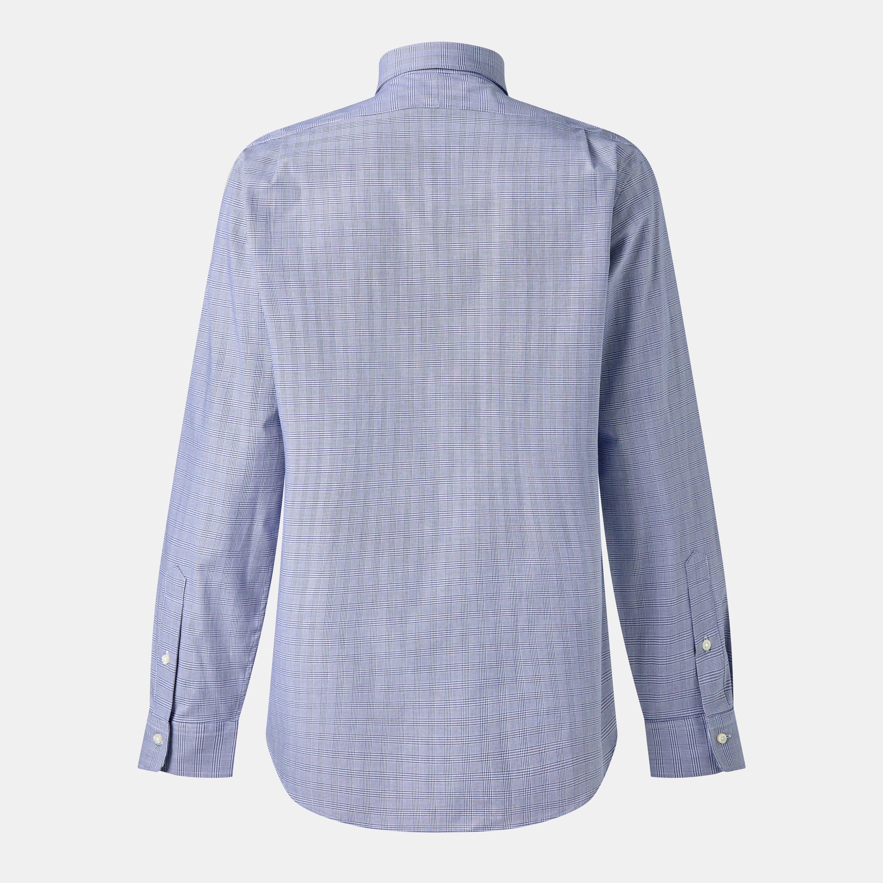 Poplin Check Long-Sleeve Patterned Shirt